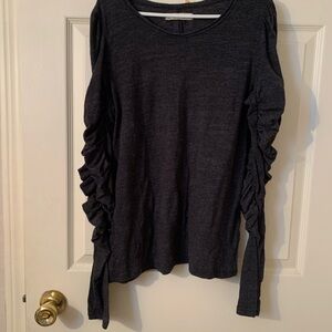 We The Free Ruched Sleeve Top